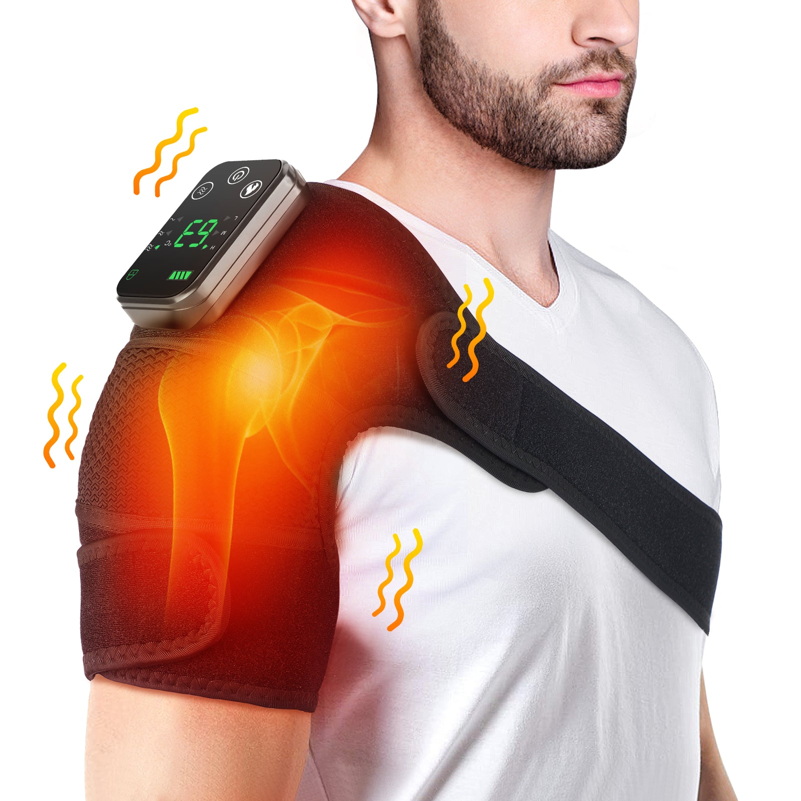 MediBrace Shoulder Red Light Heat & Massage